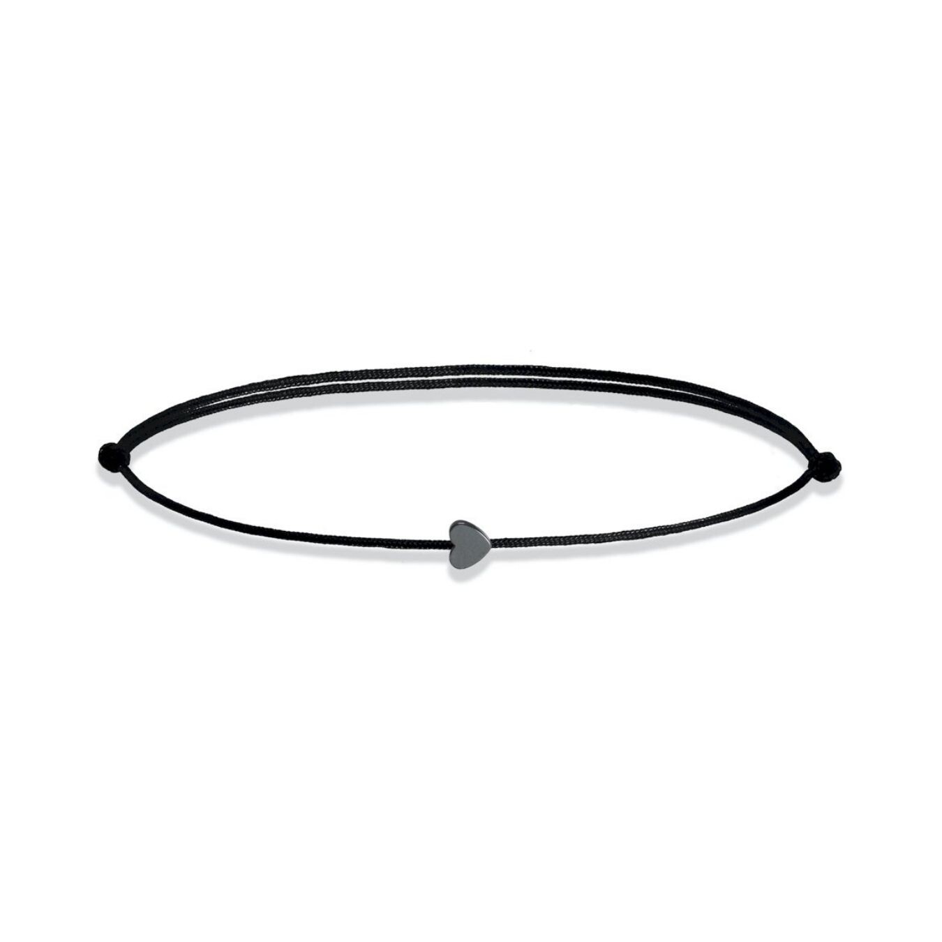 Náramek s hematitovým srdíčkem