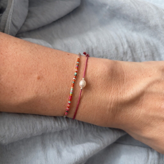 Růžový set s perličkou